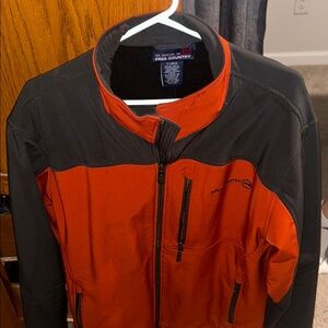 Free Country Men's Performance Jacket in Orange and Black